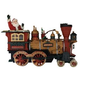 New Bright Holiday Railroad Co Santa's Fe Christmas Train Decoration
